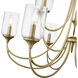 Waddingham 9 Light 35.4 inch Vintage Brass Chandelier Ceiling Light